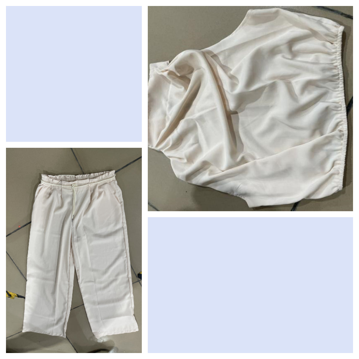 “Women Summer 2-Piece Set – Sleeveless Crop Top & Wide Leg Pants Casual Outfit”