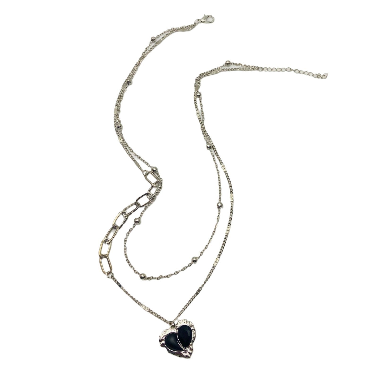 Fashion Love Pendant Double-layer Necklace