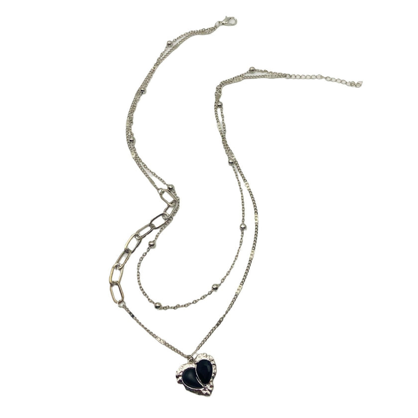 Fashion Love Pendant Double-layer Necklace