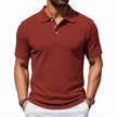 Men’s Plaid Polo Shirt – Breathable Casual Collared Short Sleeve T-Shirt