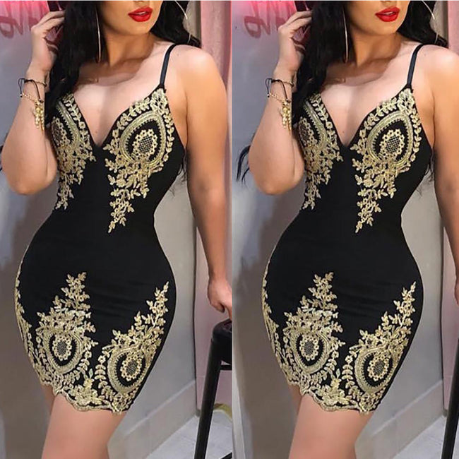 Elegant Suspender Mini Dress for Women – Sexy Party & Clubwear Night Outfit