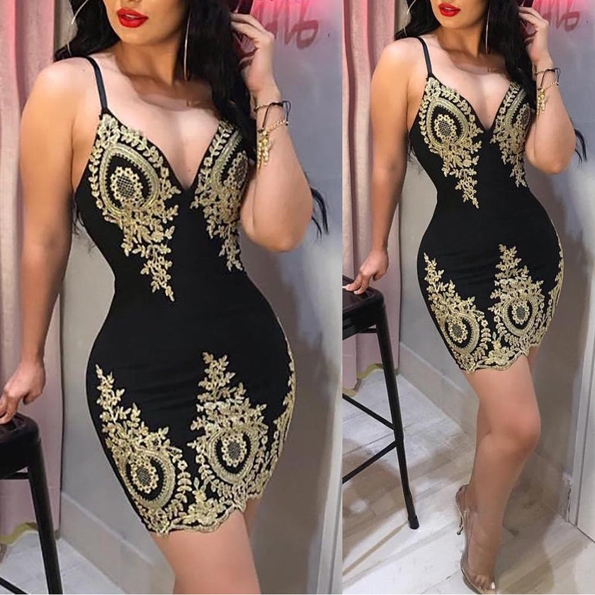 Elegant Suspender Mini Dress for Women – Sexy Party & Clubwear Night Outfit