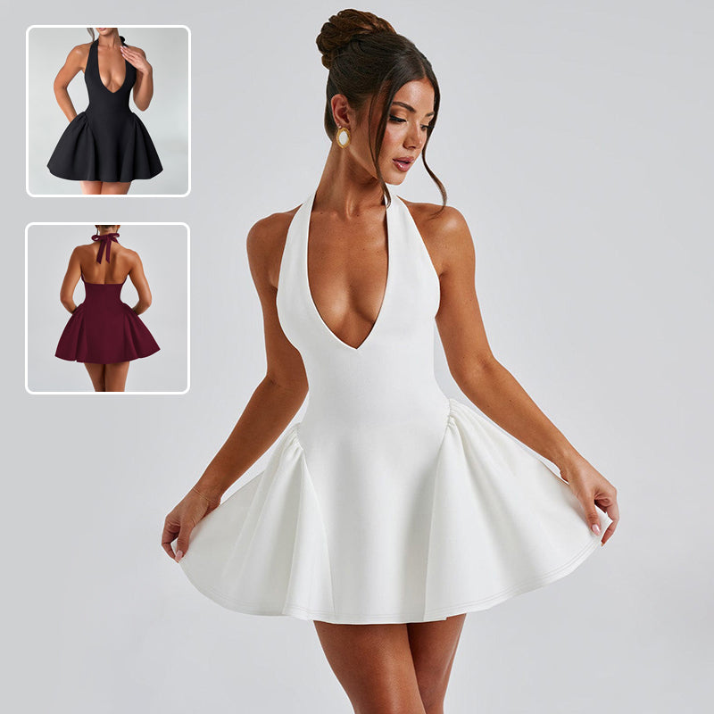 Halter Dress  Fashion Slim Short Dress