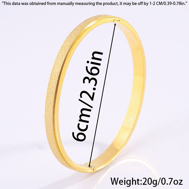 Titanium Steel Bracelet Starry Frosted Jewelry