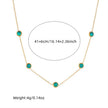 Retro Turquoise Blue Stainless Steel Jewelry Set
