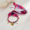 Colorful Silk Scarf Series Love Pendant Necklace