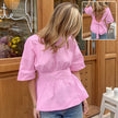 Backless Short Sleeve T-shirt With Back-tied