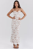 Women's Casual White Strapless Strapless Suspender Dress