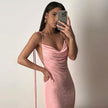 Women's Sexy Backless Slim Fit Lace Up Dress