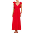 Women’s Floral Chiffon Backless Cross-Strap Dress