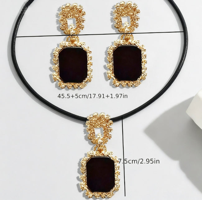 Necklace And Earring Fashion Three-piece Set
