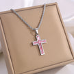 Style Diamond Cross Necklace Unique No Color Fading