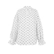 Loose Casual Polka-Dot Shirt With Front Buttons