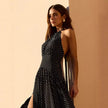 Summer Polka Dot Halterneck Dress for Women – Backless Sexy Beach Sundress