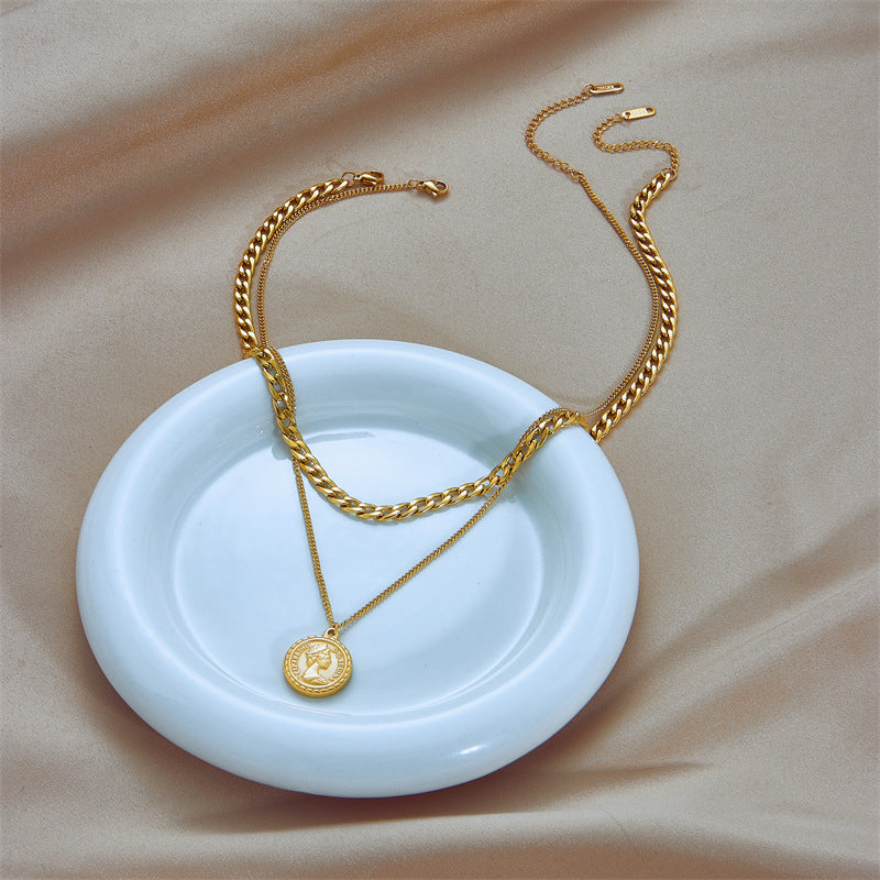 Coin Pendant Necklace For Women