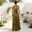 Women’s Backless Strapless Evening Gown – Sexy Slim Fit Maxi Party Dress