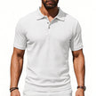 Men’s Plaid Polo Shirt – Breathable Casual Collared Short Sleeve T-Shirt