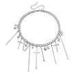Cross Tassel Pearl Collarbone Chain