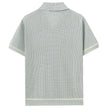 Men’s Summer Hollow-Out Knit T-Shirt – Breathable Casual Short Sleeve Top