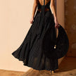 Summer Polka Dot Halterneck Dress for Women – Backless Sexy Beach Sundress