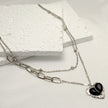 Fashion Love Pendant Double-layer Necklace