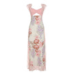 Women’s French Style Lace Patchwork Bodycon Dress – Sexy Printed Slim Fit Party Club Dress