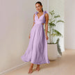 Women’s Floral Chiffon Backless Cross-Strap Dress