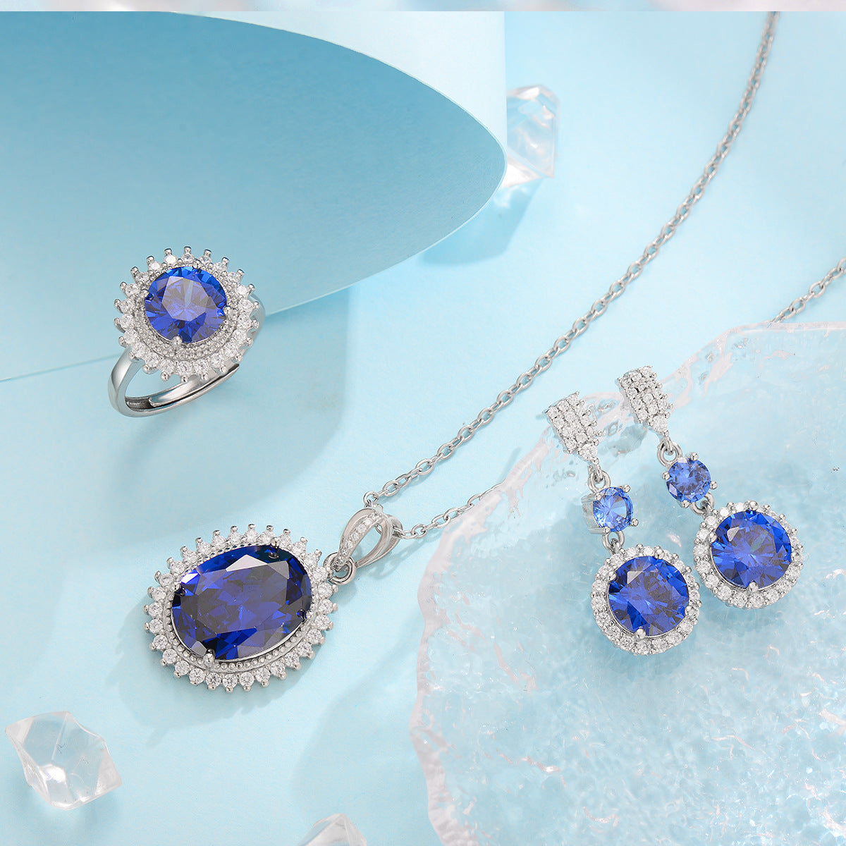 Versatile Three-Piece Gemstone Set