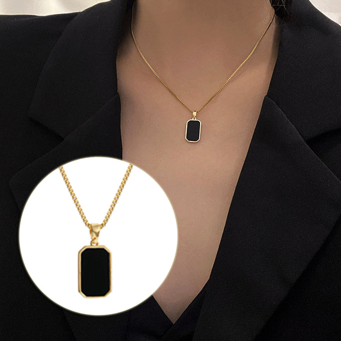 Rectangular Pendant Necklace Design