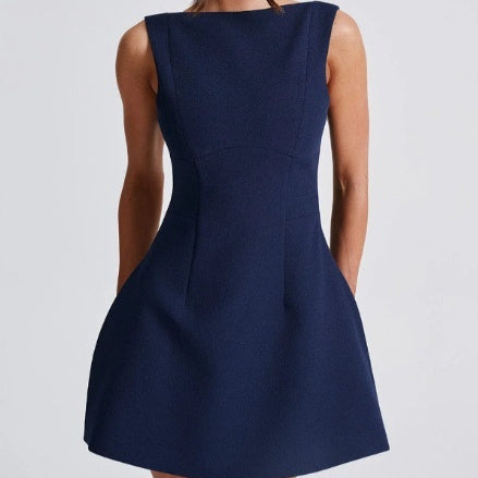 Sexy Slim-fitting Backless Dress  Short Dresses