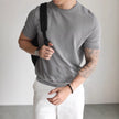 Casual Workwear T-shirt With A Small High Collar