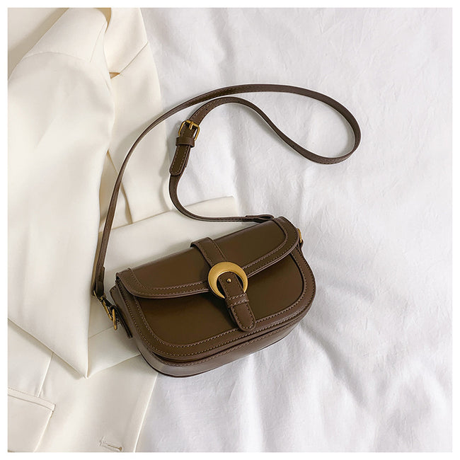 Retro High-grade Fashion Crossbody Saddle Bag