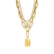 Fashion Jewelry Layered Face Portrait Chain Choker