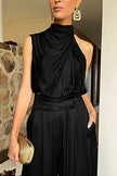 “Women Summer 2-Piece Set – Sleeveless Crop Top & Wide Leg Pants Casual Outfit”