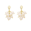 Pearl Grape Cluster Earrings High-end Feel