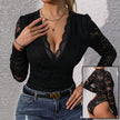 Women's Lace Up Long Sleeve Bodysuit