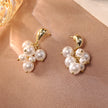 Pearl Grape Cluster Earrings High-end Feel