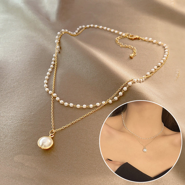 Double-layer Pearls Necklace