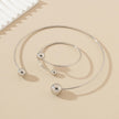 Ball Dislocation Thin Open-end Bangle Bracelet Armband Suit
