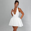 Halter Dress  Fashion Slim Short Dress