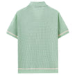 Men’s Summer Hollow-Out Knit T-Shirt – Breathable Casual Short Sleeve Top