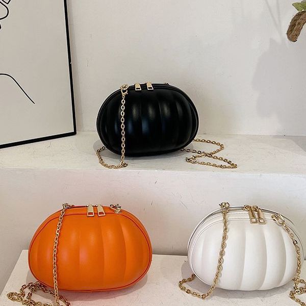 Hand-carrying Crossbody Chain Small Round Bag