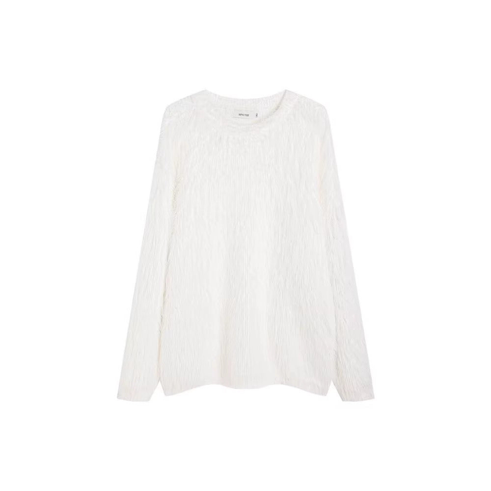 Mens New AutumnWinter Loose Casual Knit Outerwear Top