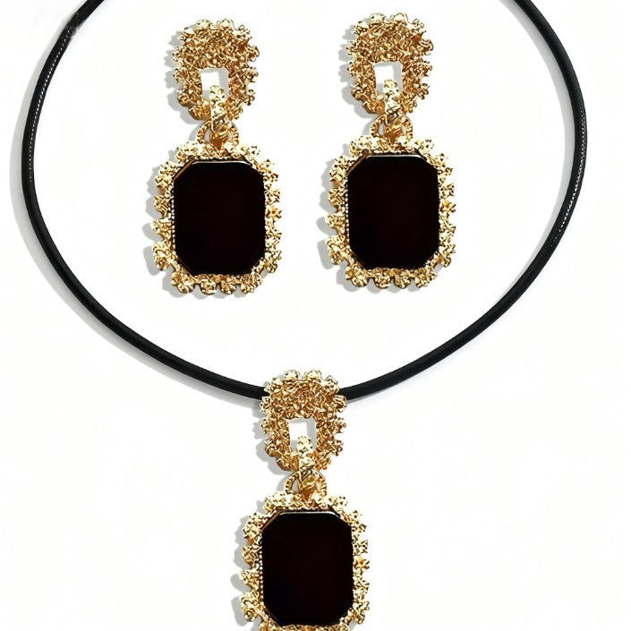 Necklace And Earring Fashion Three-piece Set