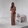 women 2 piece pants set