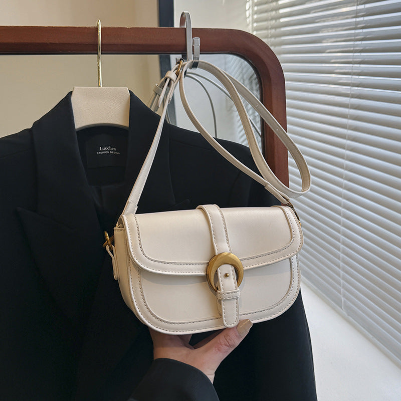 Retro High-grade Fashion Crossbody Saddle Bag