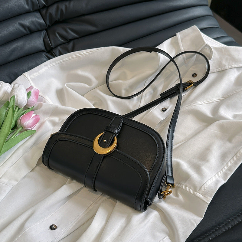 Retro High-grade Fashion Crossbody Saddle Bag