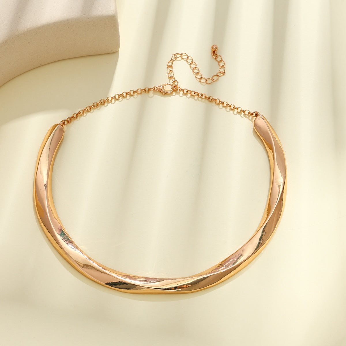 Geometric Wave Design Pearl Earrings And Bracelet