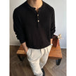 Mens Chunky Solid-Color Sweater For FallWinter