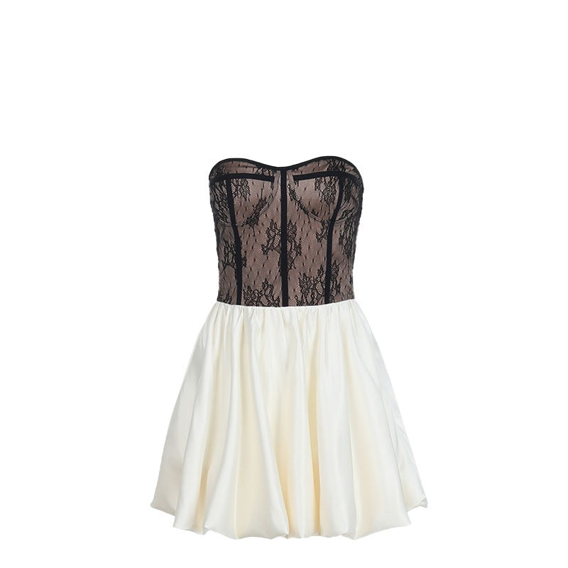 Bodycon Lace Contrast Sexy Bandage Dress